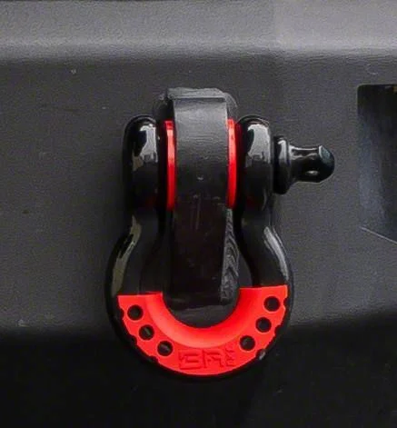 Body Armor 4x4 3/4-Inch D-Ring with Isolator; Black
