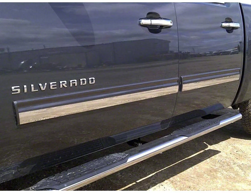 Body Molding Insert Trim; Stainless Steel (09-13 Silverado 1500)