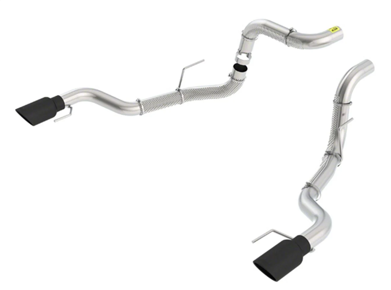 Borla 3-Inch Tailpipes with Black Chrome Tips (17-20 F-150 Raptor)