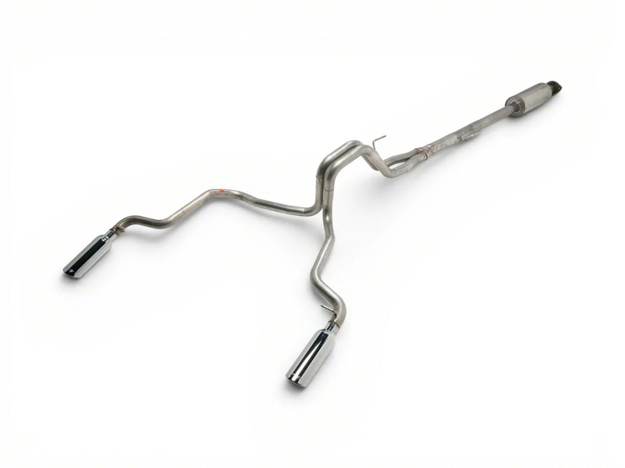Borla ATAK Dual Exhaust System with Polished Tips; Rear Exit (15-20 2.7L EcoBoost F-150)