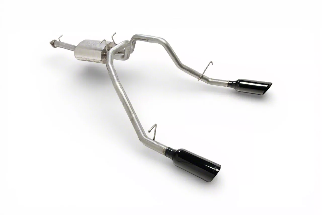 Borla ATAK Dual Exhaust System with Black Chrome Tips; Rear Exit (19-24 5.7L RAM 1500)