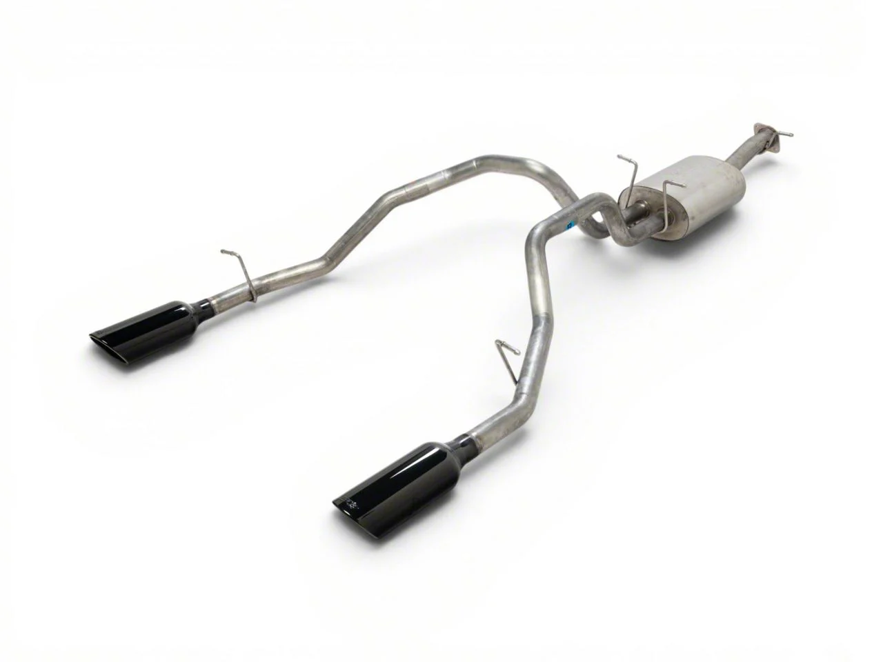 Borla S-Type Dual Exhaust System with Black Chrome Tips; Rear Exit (19-24 5.7L RAM 1500)