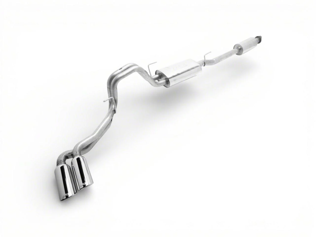 Borla Touring Dual Exhaust System with Polished Tips; Same Side Exit (15-20 3.5L EcoBoost F-150, Excluding Raptor & 19-20 F-150 Limited)