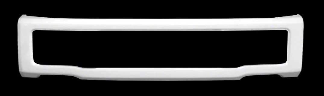 Front Bumper Center Section Cover with Tow Hook Openings; Gloss White (15-17 F-150 Lariat w/o Sport Package, XL, XLT)