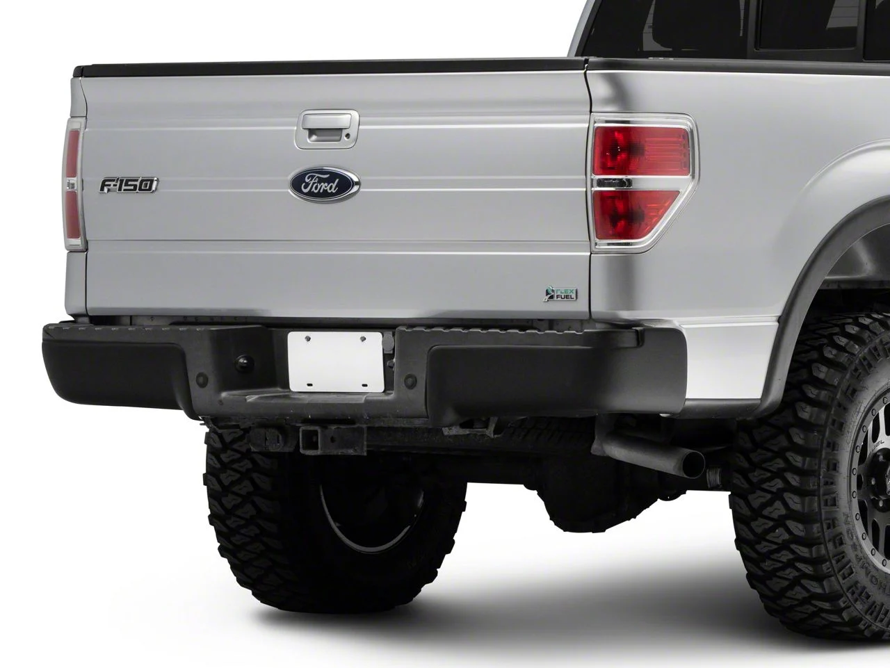 Rear Bumper Covers; Matte Black (09-14 F-150)