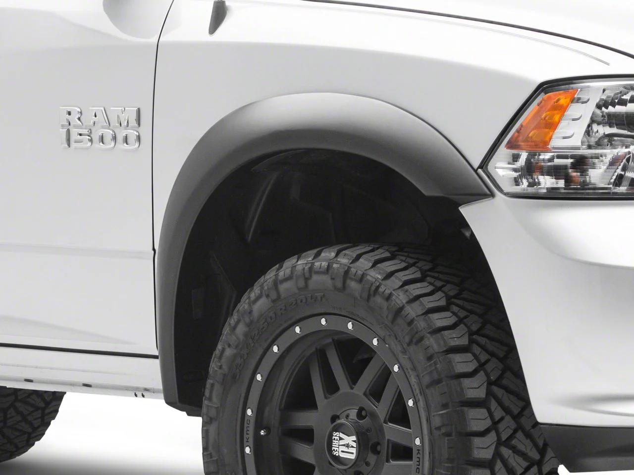Bushwacker Extend-A-Fender Flares; Matte Black (09-18 RAM 1500, Excluding R/T)