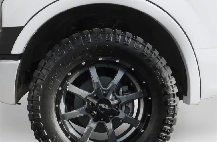 Bushwacker OE Style Fender Flares; Front and Rear; Oxford White (17-22 F-350 Super Duty SRW)