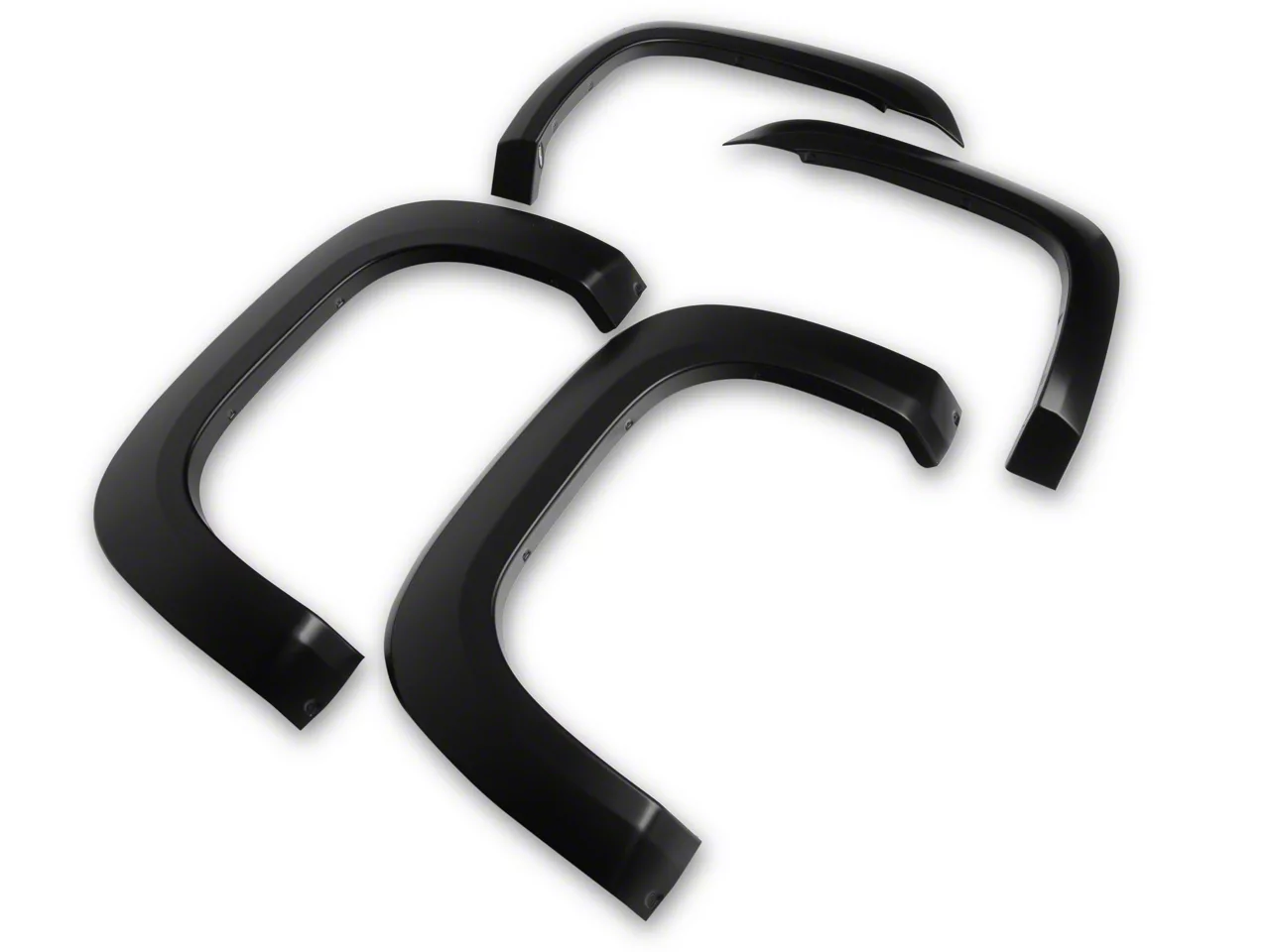 Bushwacker OE Style Fender Flares; Matte Black (07-13 Sierra 1500)