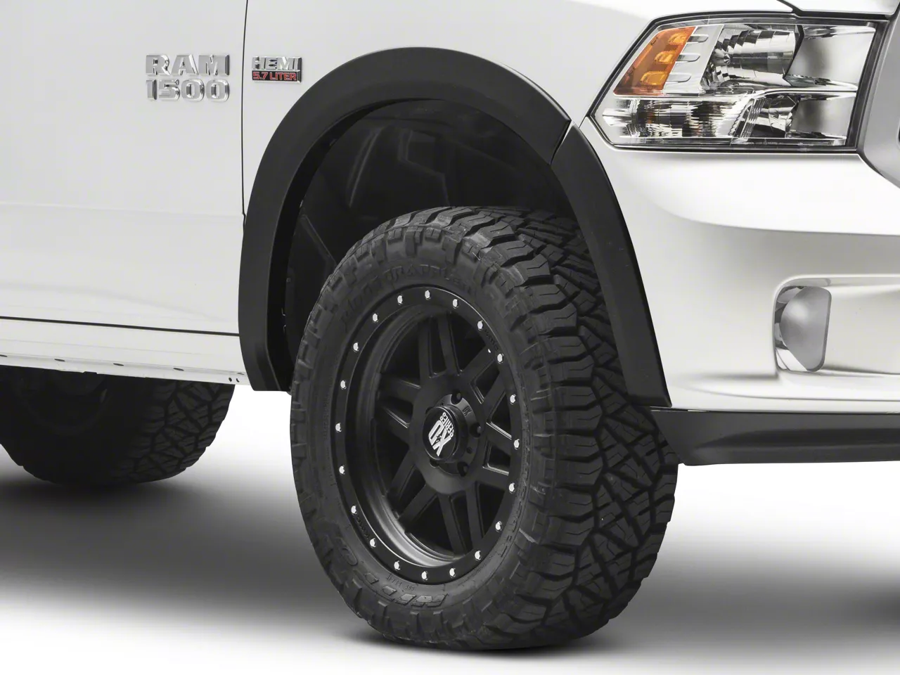 Bushwacker OE Style Fender Flares; Rear Only; Matte Black (09-18 RAM 1500, Excluding R/T)