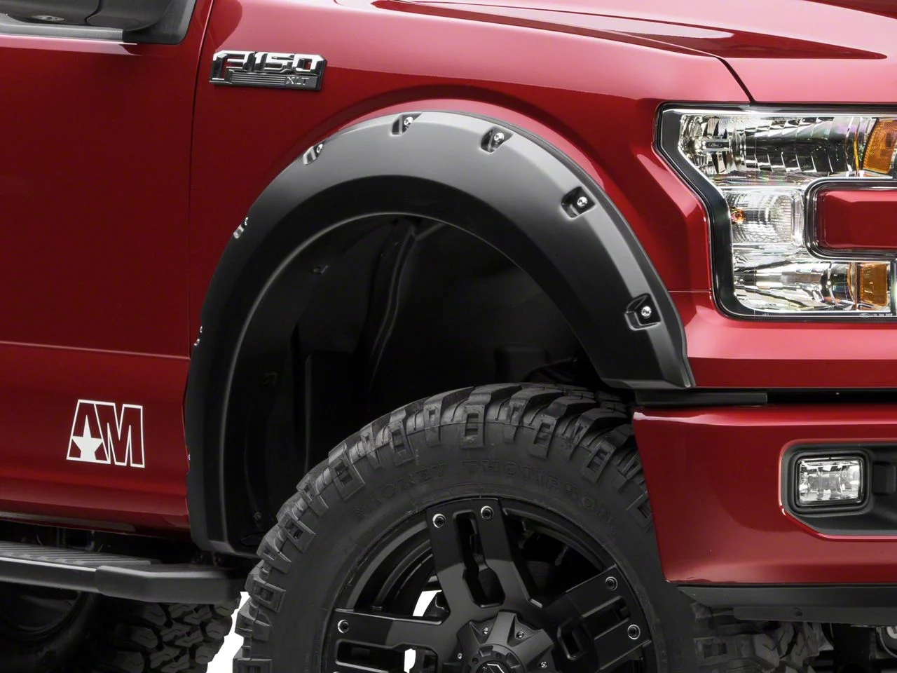 Husky Liners Pocket Style Fender Flares; Matte Black (15-17 F-150, Excluding Raptor)