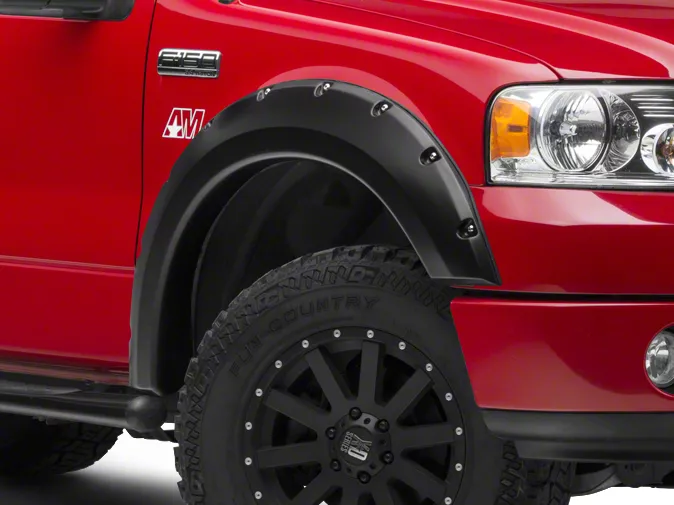 Husky Liners Pocket Style Fender Flares; Matte Black (04-08 F-150 Styleside)