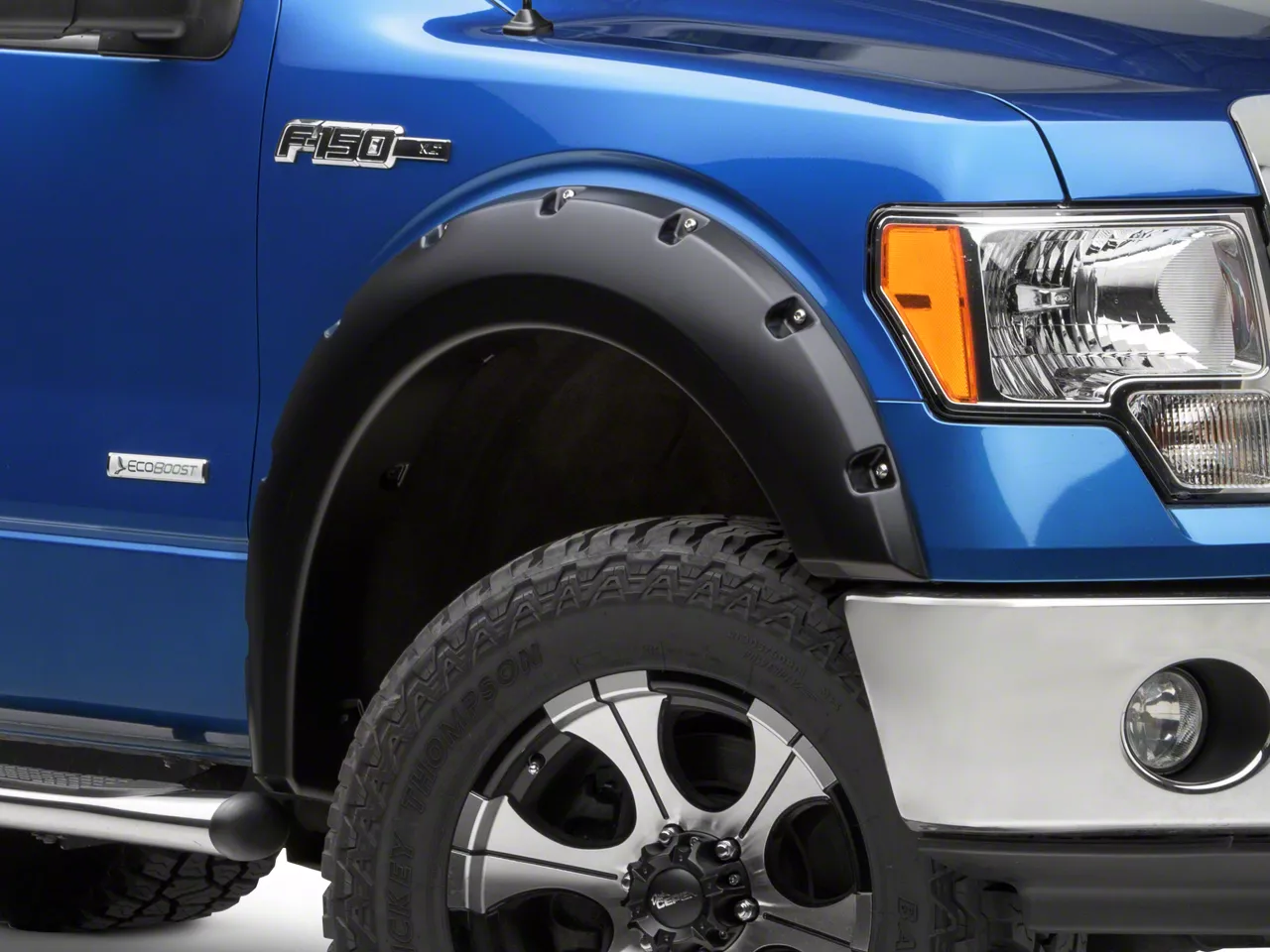 Husky Liners 1.50-Inch Pocket Style Fender Flares; Matte Black (09-14 F-150 Styleside, Excluding Raptor)
