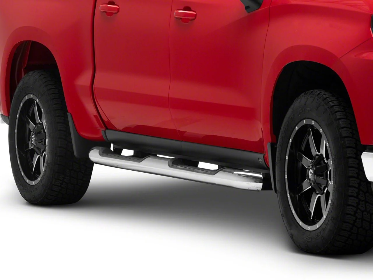 Bushwacker Trail Armor Rocker Panels; Matte Black (19-26 Sierra 1500 Crew Cab)