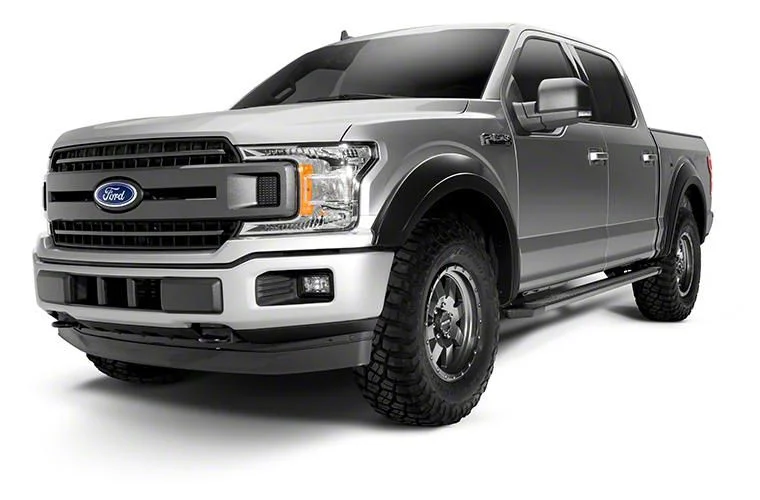 Bushwacker Extend-A-Fender Flares; Front; Matte Black (11-16 F-250 Super Duty)