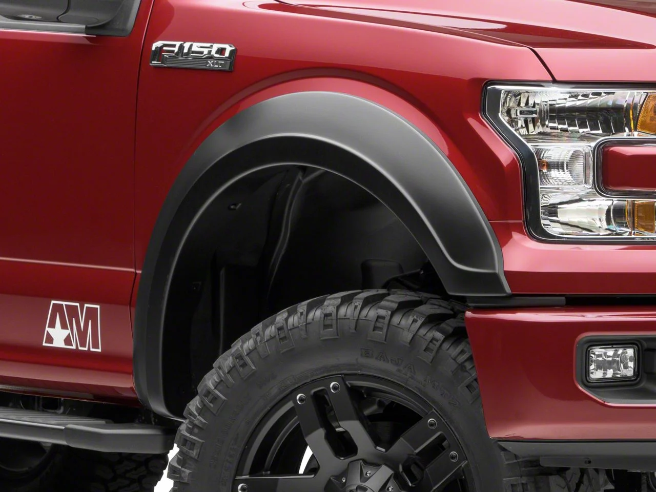 Bushwacker Extend-A-Fender Flares; Matte Black (15-17 F-150, Excluding Raptor)