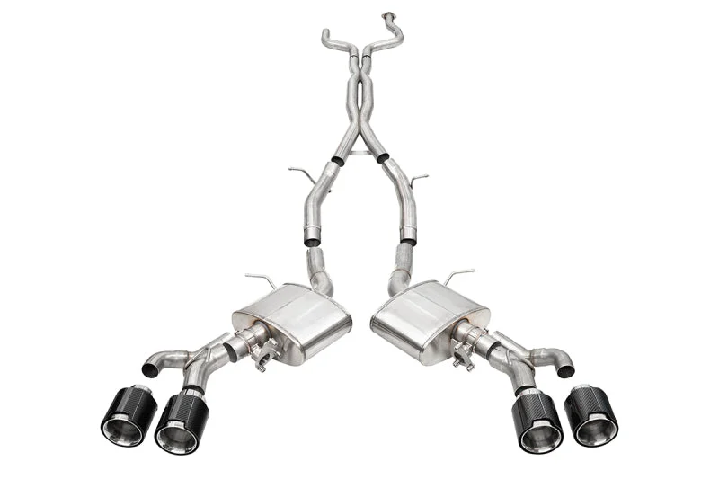Corsa 22-25 Cadillac CT4 V Blackwing 3in Dual Mode Active Cat-Back 4.5in CF Polished Dual Rear Tip