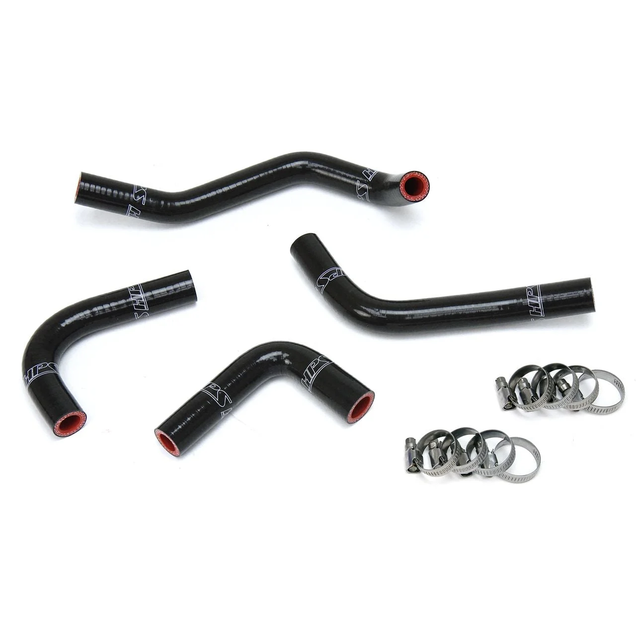 HPS Black Reinforced Silicone Heater Hose Kit Coolant for Jeep 12-17 Wrangler JK & Unlimited 3.6L V6 Left Hand Drive