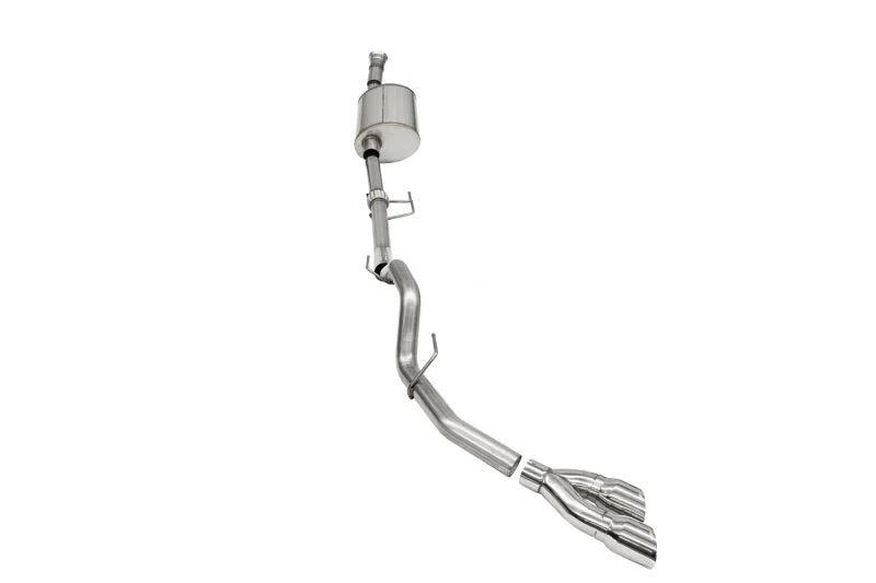 Corsa 2021-2025 Ford F-150 SuperCab/6.5in Bed 3.5L V6 Sport Cat-Back Single Side Exit-Polished