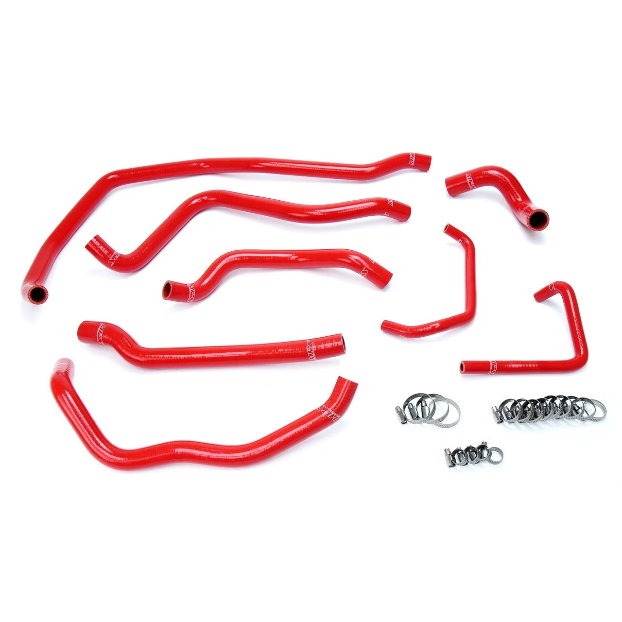 HPS Red Reinforced Silicone Radiator Hose Kit Coolant for Polaris 14-18 RZR XP 1000