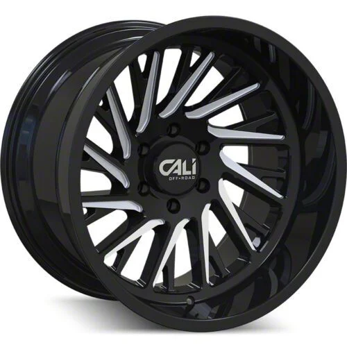 Cali Off-Road Purge Gloss Black Milled 6-Lug Wheel; 20x10; -25mm Offset (15-20 Tahoe)