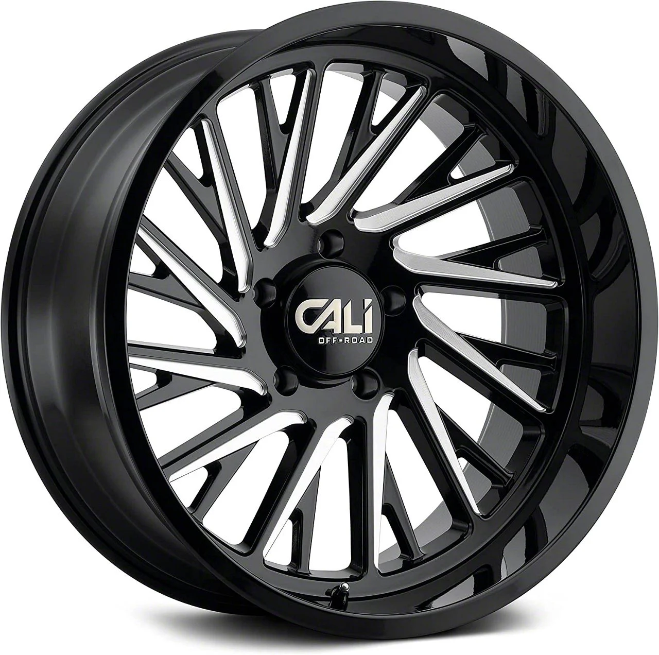 Cali Off-Road Purge Gloss Black Milled 6-Lug Wheel; 20x12; -51mm Offset (15-20 Tahoe)