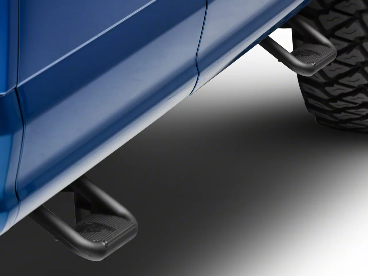 Hoop II Side Steps; Black; Pair (15-26 F-150)