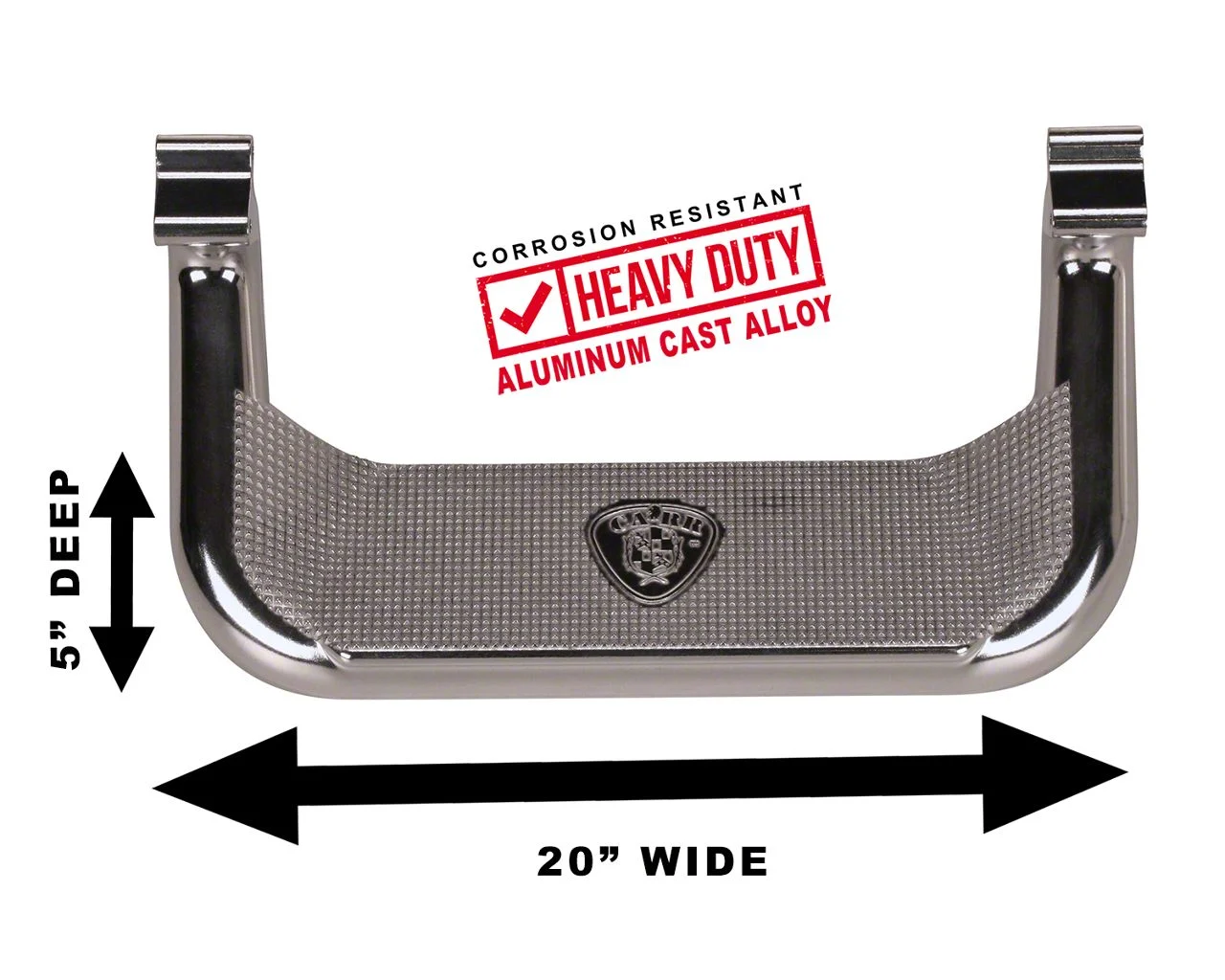 Super Hoop Side Step; Polished (11-16 F-250 Super Duty)