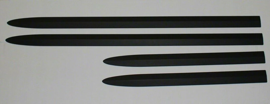 Bodyside Moldings; Black (19-23 RAM 1500 Quad Cab)