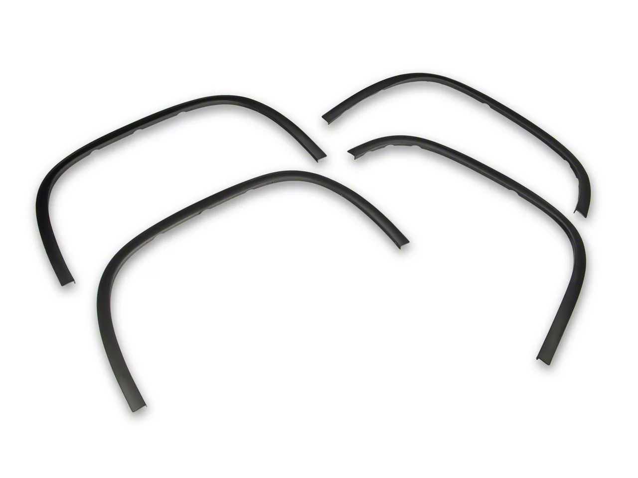 Fender Trim; Black (07-13 Sierra 1500 w/o OE Fender Flares)