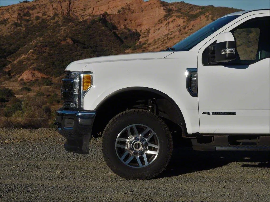 Fender Trim; Black (17-22 F-250 Super Duty w/o OE Fender Flares)