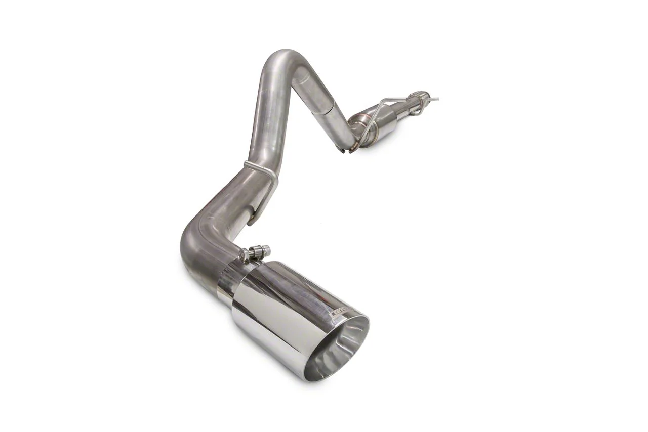 Carven Exhaust Competitor Series Single Exhaust System with Polished Tip; Side Exit (10-18 4.3L Sierra 1500)