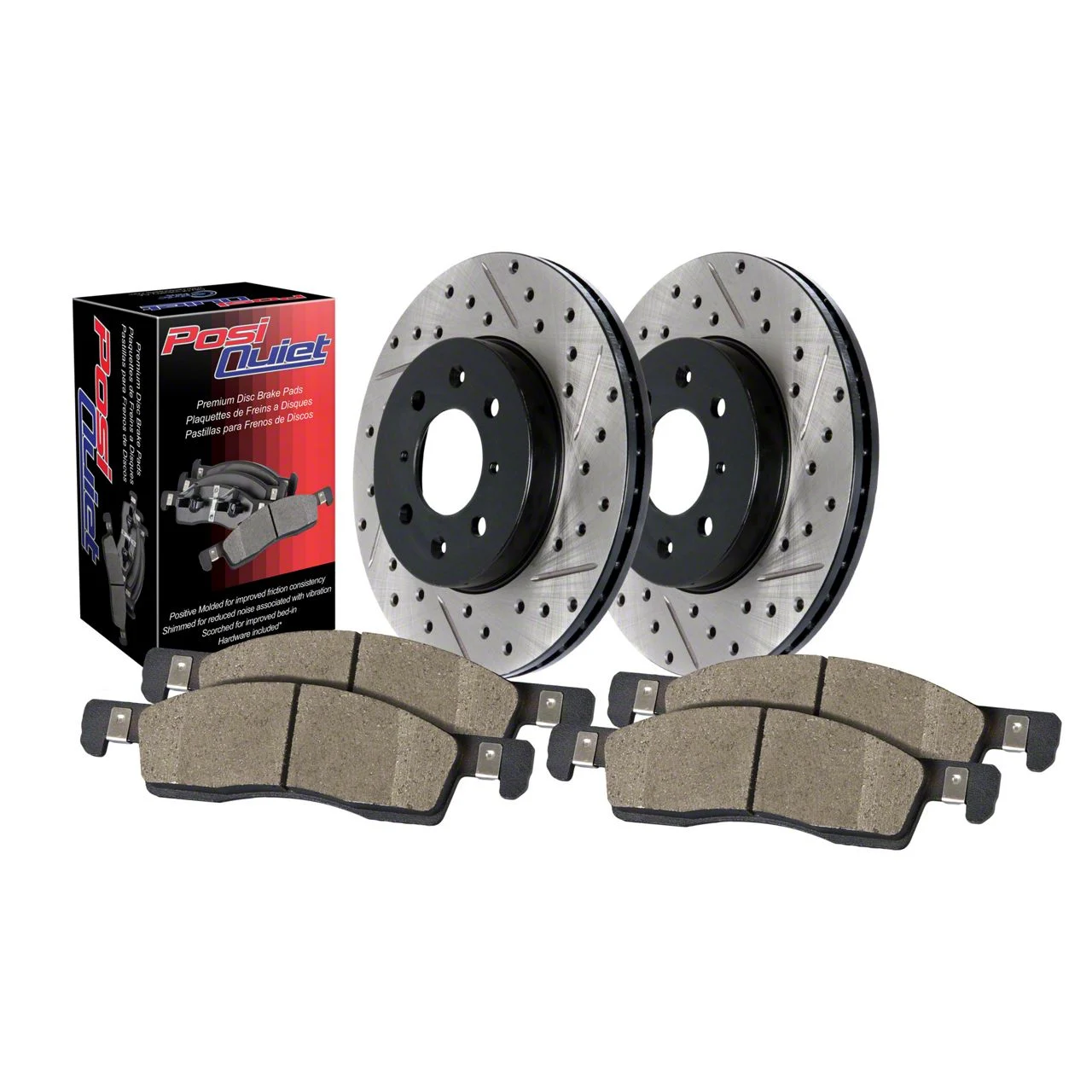 Preferred Axle Plain 5-Lug Brake Rotor and Pad Kit; Rear (04-06 RAM 1500 SRT-10)