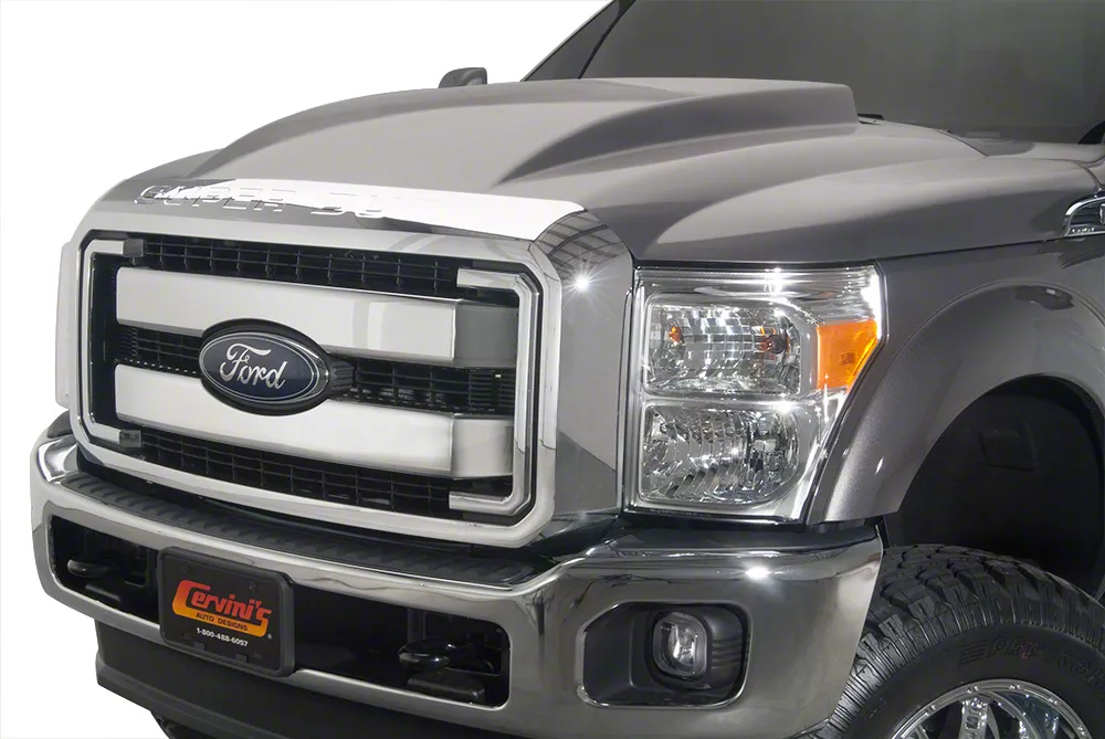 Cervini's 3-Inch Cowl Hood; Unpainted (11-16 F-350 Super Duty)