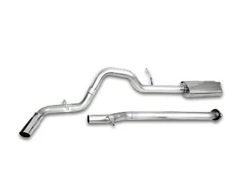 CGS Motorsports Aluminized Single Exhaust System; Side Exit (15-20 5.0L F-150)