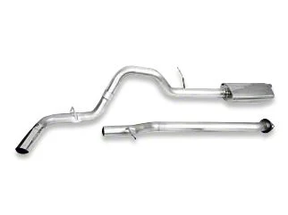 CGS Motorsports Stainless Single Exhaust System; Side Exit (15-20 3.5L EcoBoost F-150, Excluding Raptor & 19-20 F-150 Limited)