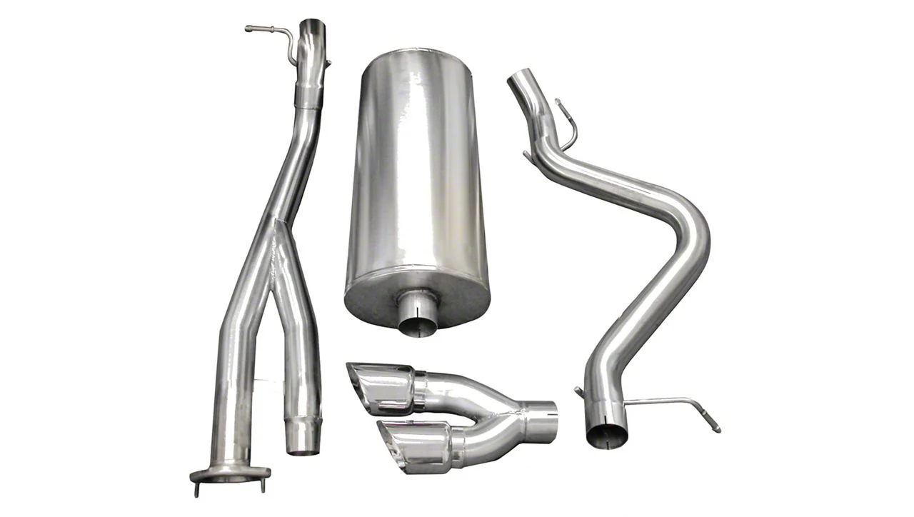 Corsa Performance Sport Single Exhaust System with Twin Polished Tips; Side Exit (03-06 6.0L Silverado 1500 SS)