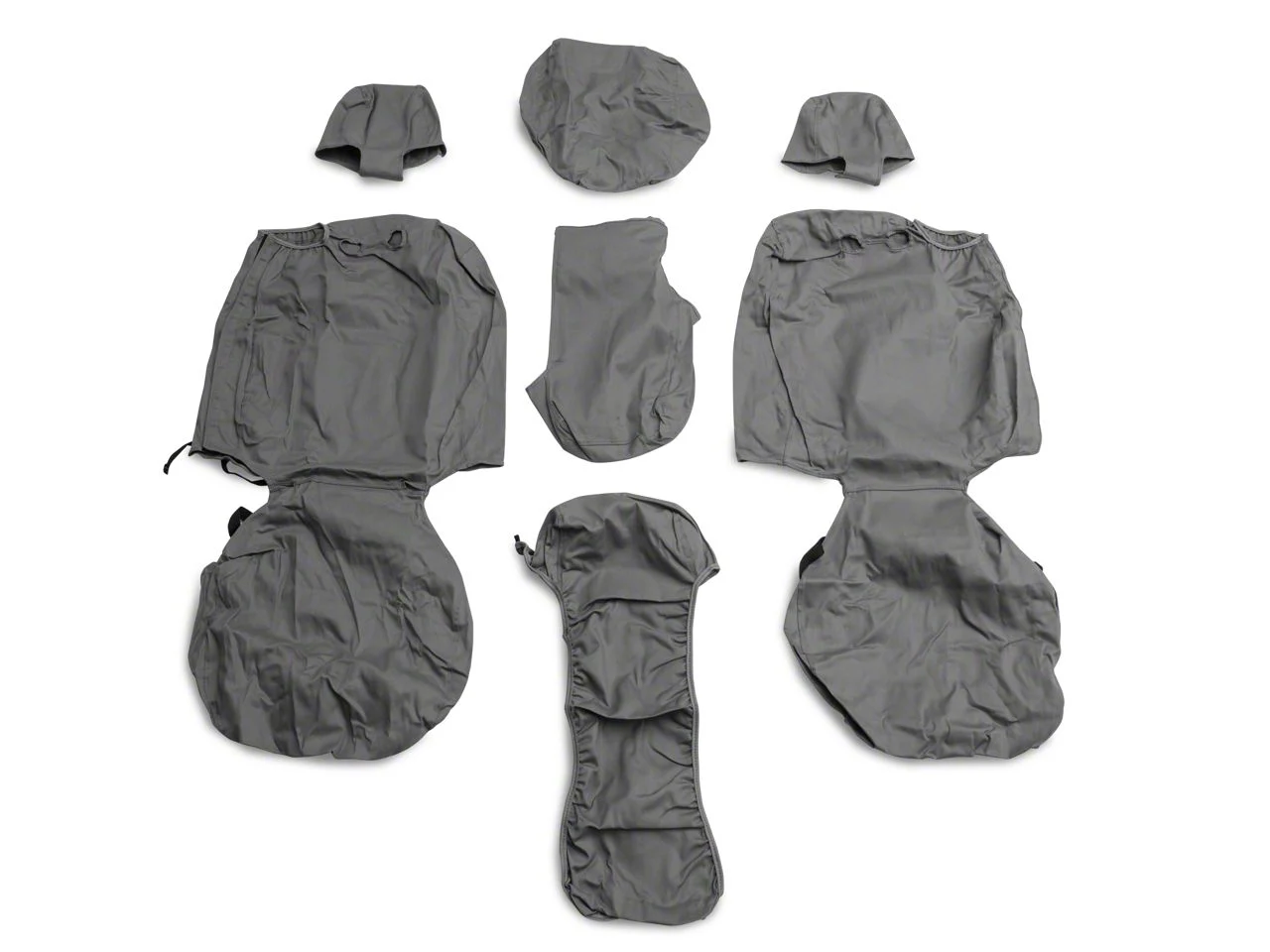 Covercraft Seat Saver Polycotton Custom Front Row Seat Covers; Gray (04-08 F-150 Regular Cab, SuperCab w/ Bench Seat; 07-08 SuperCrew w/ Bench Seat)