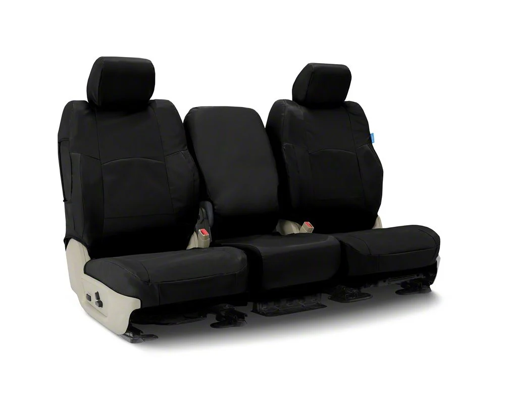 Coverking Cordura Ballistic Custom-Fit Rear Seat Cover; Black (17-22 F-350 Super Duty SuperCrew)
