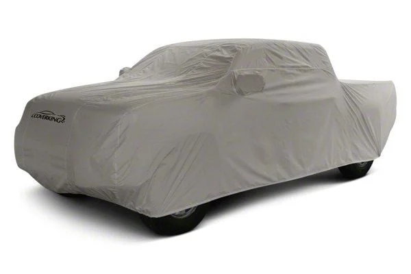 Coverking Autobody Armor Car Cover with Passenger Side Front Antenna Pocket; Gray (13-18 RAM 2500 Crew Cab w/ 6.4-Foot Box & Telescoping Mirrors)
