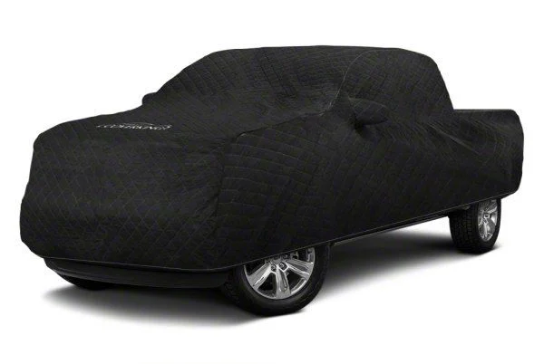 Coverking Moving Blanket Indoor Car Cover with Roof Shark Fin Antenna Pocket; Black (19-26 RAM 2500 Crew Cab w/ 6.4-Foot Box)