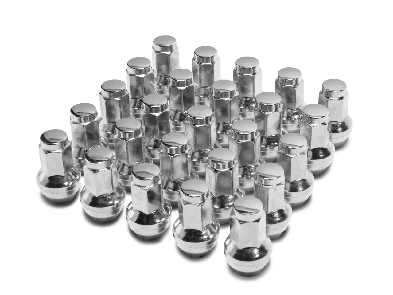 Chrome OEM Style Lug Nut Kit; 14mm x 1.5; Set of 24 (15-26 F-150)