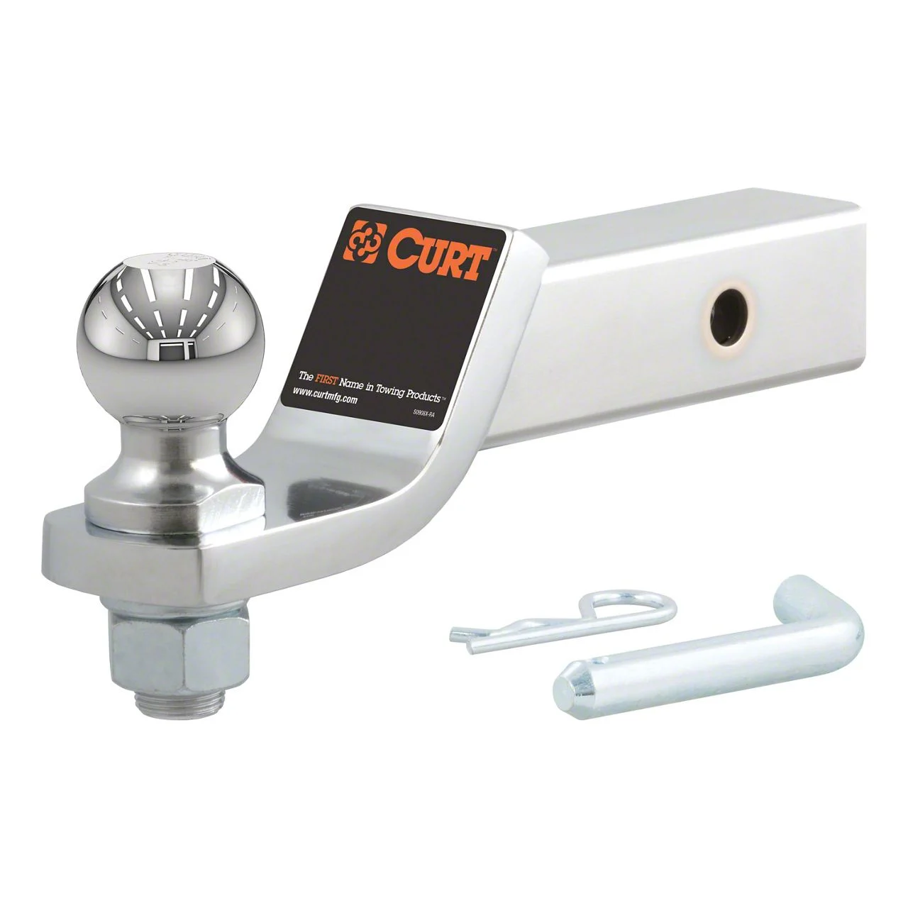 2-Inch Receiver Hitch Loaded Ball Mount with 2-Inch Ball; 2-Inch Drop (Universal; Some Adaptation May Be Required)
