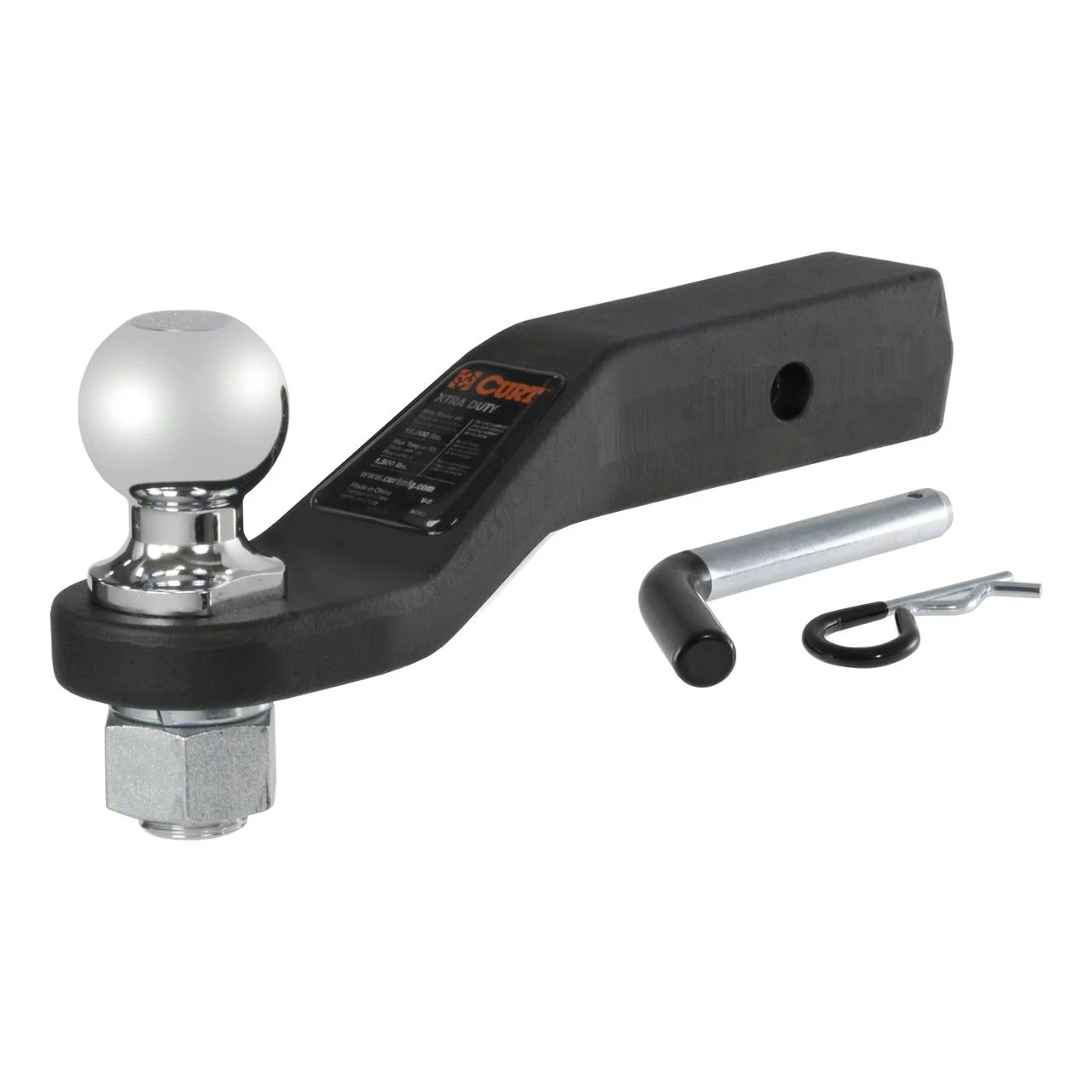 2-Inch Receiver Hitch Loaded Forged Ball Mount with 2-5/16-Inch Ball; 2-Inch Drop (Universal; Some Adaptation May Be Required)