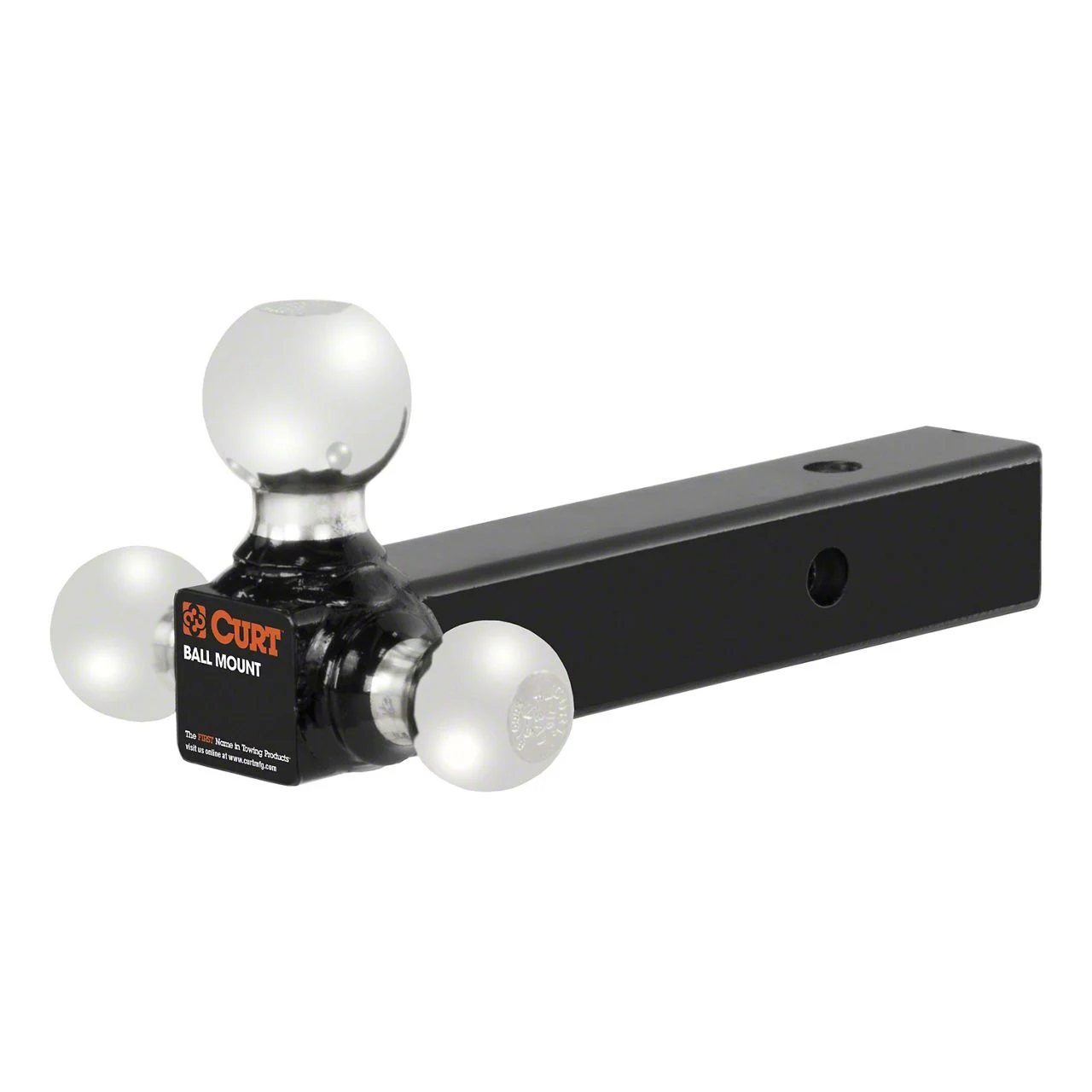 2-Inch Receiver Hitch Multi-Ball Mount; 0-Inch Drop (Universal; Some Adaptation May Be Required)