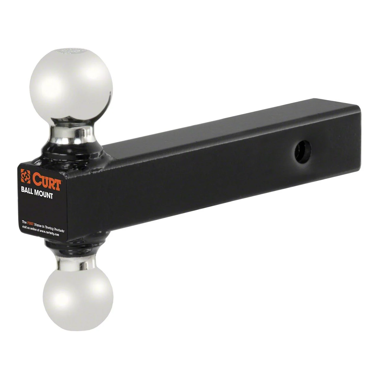 2-Inch Receiver Hitch Multi-Ball Mount with Dual Ball; 0-Inch Drop (Universal; Some Adaptation May Be Required)
