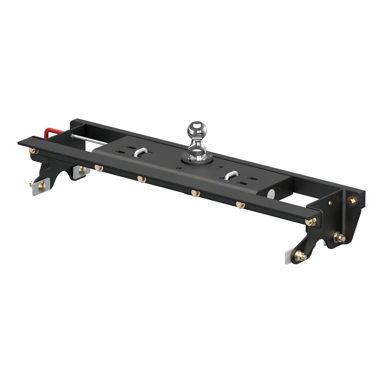 Double Lock Gooseneck Trailer Hitch with Installation Brackets (15-20 F-150, Excluding Raptor)