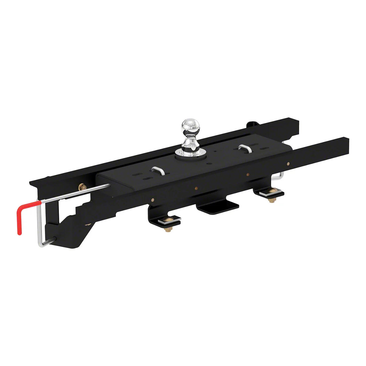 Double Lock Gooseneck Trailer Hitch with Installation Brackets (09-18 RAM 1500 w/o Air Ride Suspension)