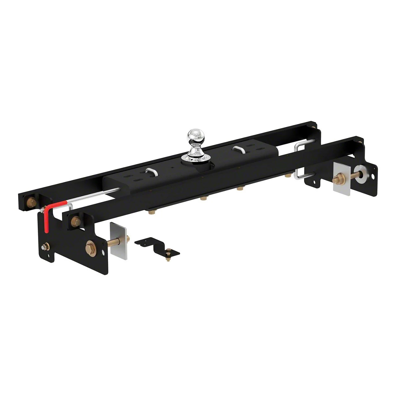 Double Lock Gooseneck Trailer Hitch with Installation Brackets (07-18 Silverado 1500)