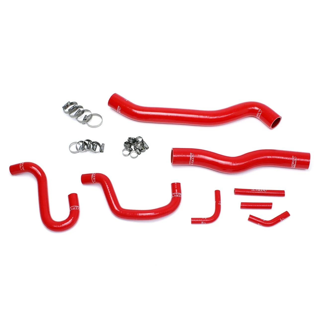 HPS Reinforced Red Silicone Radiator + Heater Hose Kit Coolant for Hyundai 12-16 Genesis Coupe 3.8L V6 Left Hand Drive