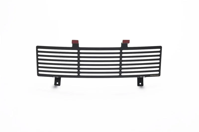 Putco 11-16 Ford SuperDuty - Stainless Steel Black Bar Design Bumper Grille Inserts